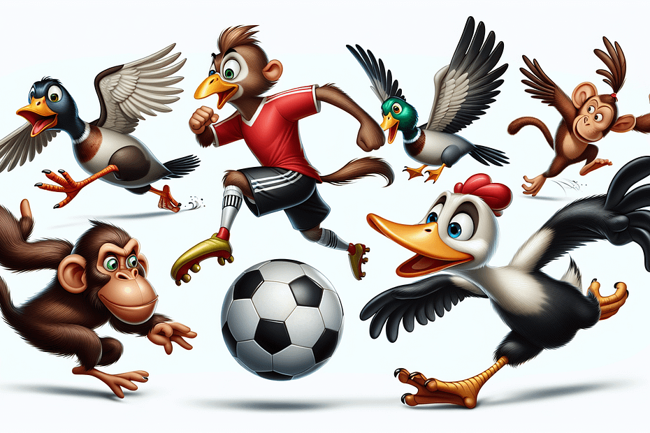 Top Football Match Fowls vs. Monkeys